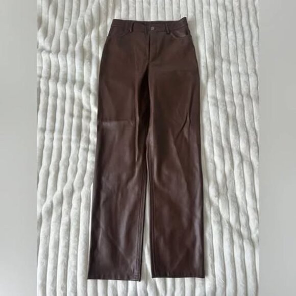 Dynamite Gisele Faux Leather Pants (size 4) - Picture 3 of 4